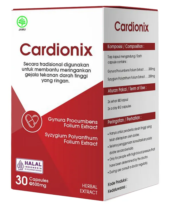 Cardionix: Suplemen Herbal Atasi Hipertensi & Jantung Sehat